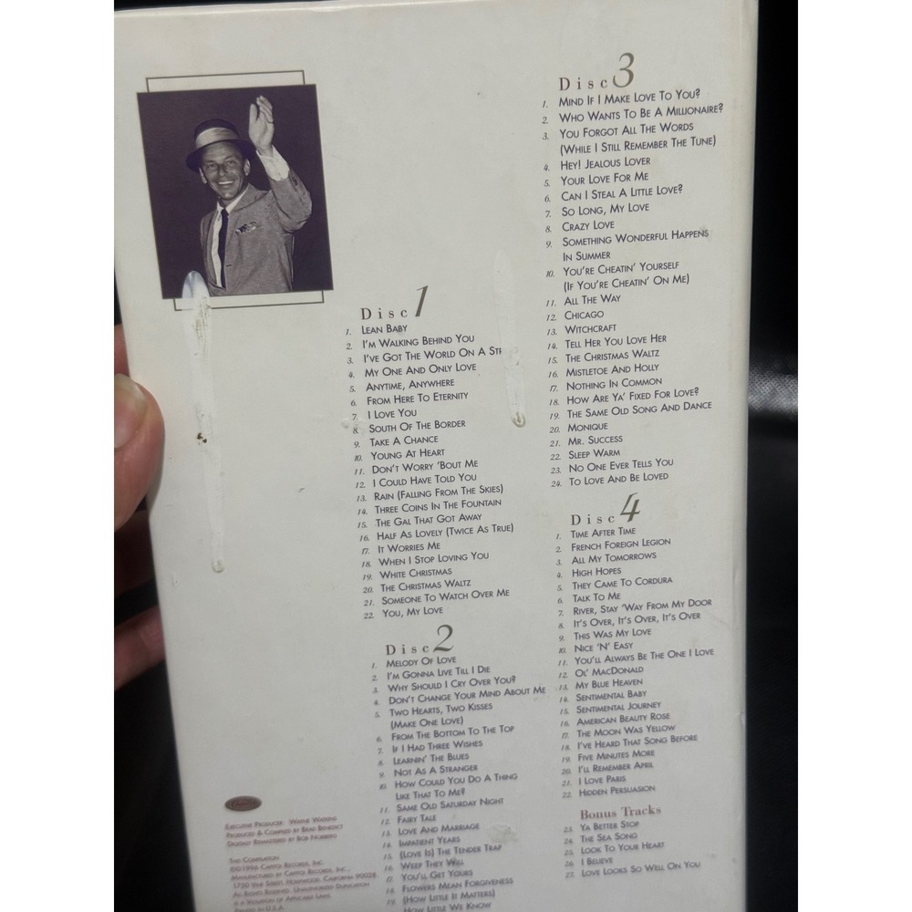 Frank Sinatra The‎ Complete Capitol Singles Collection 4 CD Box Set
